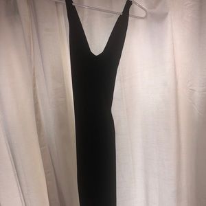 Black midi dress
